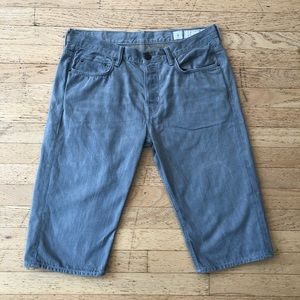 Allsaints Men’s Gray Jeans Shorts